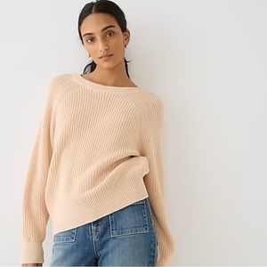 jcrew Cotton fisherman sweater